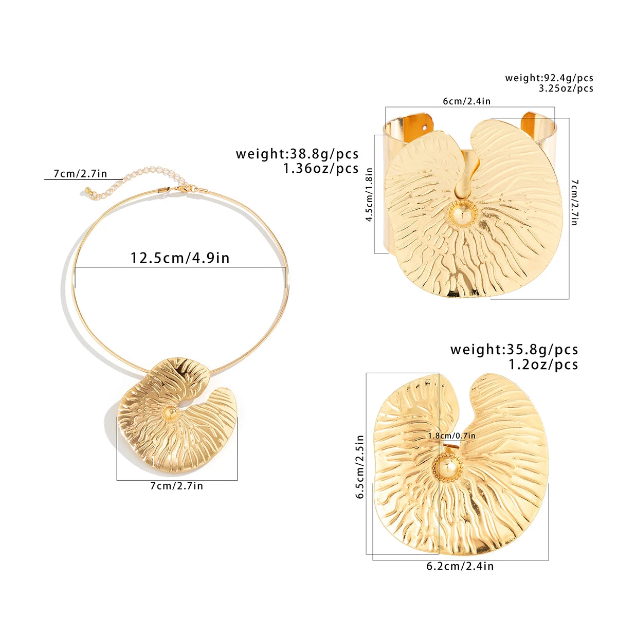 Collier Ras-du-Cou Ajustable, Feuilles de Lotus